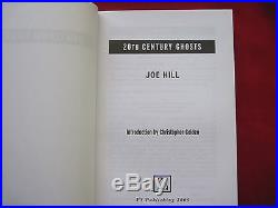 20th Century Ghosts Signed By Joe Hill Special Issue First Edition