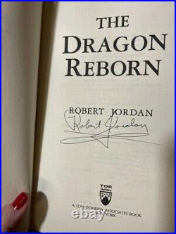 9 SIGNED first edition first printing IN DJ THE WHEEL OF TIME by Robert Jordan
