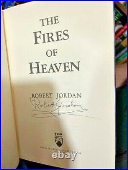 9 SIGNED first edition first printing IN DJ THE WHEEL OF TIME by Robert Jordan