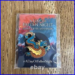 A Day of Fallen Night by Samantha Shannon SIGNED LINED & DATED UK Proof + Pin
