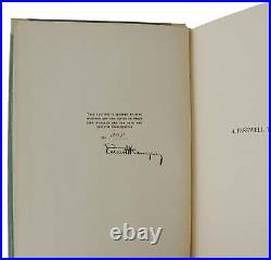 A Farewell to Arms ERNEST HEMINGWAY Signed Limited First Edition 1st 1929