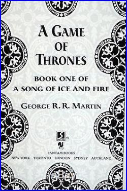 A Game of Thrones George R. R. Martin First Edition 1st Printing 1996 Book