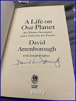 A Life on Our Planet Signed David Attenborough 1st Edition/1st Impression