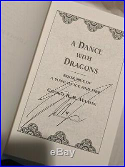 A Song of Ice and Fire Signed First Editions Hardcover