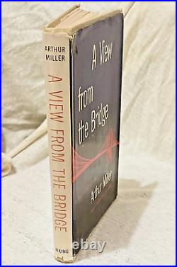 A View From The Bridge' SIGNED by Arthur Miller First Edition 1955 Viking DJ