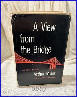 A View From The Bridge' SIGNED by Arthur Miller First Edition 1955 Viking DJ