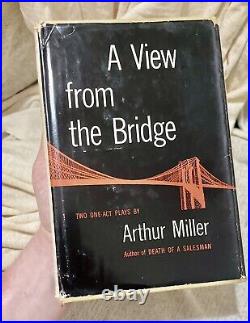 A View From The Bridge' SIGNED by Arthur Miller First Edition 1955 Viking DJ