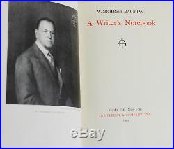 A Writer's Notebook W. SOMERSET MAUGHAM SIGNED Limited First Edition 1949 1st