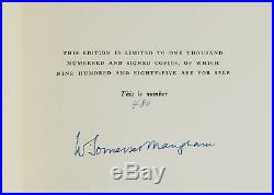 A Writer's Notebook W. SOMERSET MAUGHAM SIGNED Limited First Edition 1949 1st