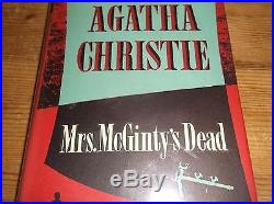 Agatha Christie Mcginty's Dead, 1952 First Edition Signed