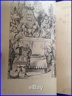 ALICE'S ADVENTURES IN WONDERLAND LEWIS CARROLL 1868 SIGNED FIRST EDITION