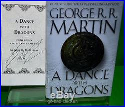 ALL 5 SIGNED A Game Of Thrones by George RR Martin 1st FIRST EDITION HC Book Set