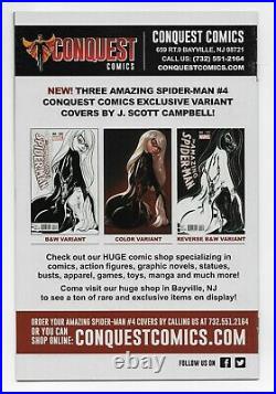 AMAZING SPIDER-MAN #4 J Scott Campbell Variant Signed 1st Apperance of Silk