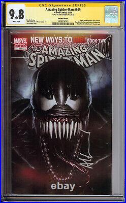 AMAZING SPIDERMAN 569 CGC 9.8 GRANOV Variant signed 1st Anti Venom Dark Avengers