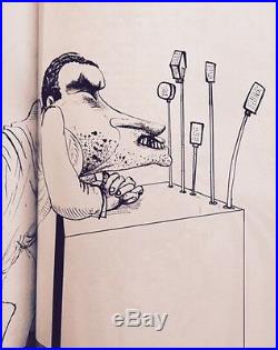 AMERICA-BY RALPH STEADMAN-1st Edition 1st Printing-1974-SIGNED-RARE-COLLECTIBLE