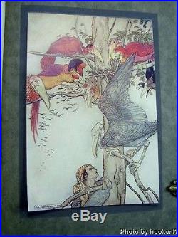ARTHUR RACKHAM SIGNED FAIRY BOOK/1916/RARE FIRST LIMITED EDITION/12 COLOR PLATES
