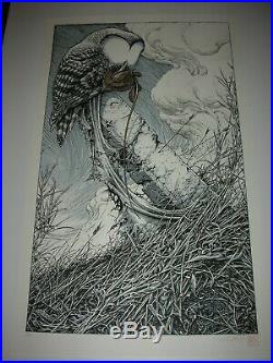 Aaron Horkey To Harrow a Naif Poster First Edition 2012 Signed Silk Screen Print
