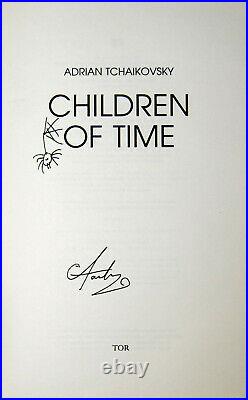 Adrian Tchaikovsky Signed Doodled Children of Time Hardcover 1st Edition 1st Prt