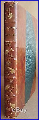 Aesop's Fables Arthur Rackham Signed Numbered First Edition 1912 Fine Leather