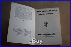 Agatha Christie (1933)'Lord Edgware Dies', signed UK first edition 1/2