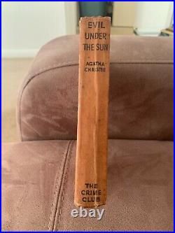Agatha Christie Signed Copy Evil Under The Sun. 1941 1st Uk, H/b + Fdj