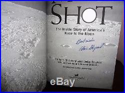 Alan Shepard Signed-Book Moon Shot First-Edition Third-Printing Apollo-14 NASA