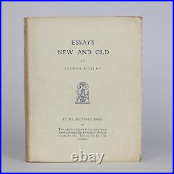 Aldous Huxley Signed Essays New and Old Limited First Edition 1926 Chatto Windus