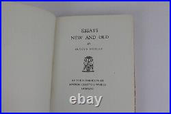 Aldous Huxley Signed Essays New and Old Limited First Edition 1926 Chatto Windus