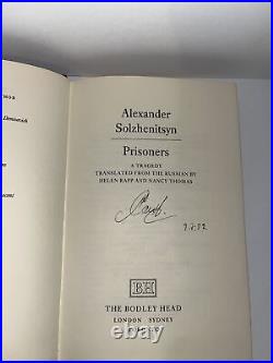 Alexander Solzhenitsyn Prisoners 1st edition (1st thus) Signed by Solzhenitsyn