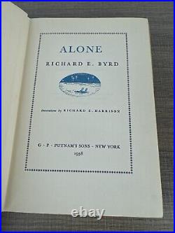 Alone Admiral Richard E. Byrd SIGNED 1ST ANTARCTICA EXPLORATION FREEMASONRY