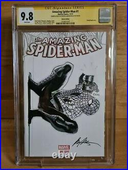Amazing Spider-Man #1 CGC SS 9.8 2015 Signed + Sketch Rafael Albuquerque