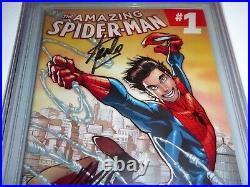 Amazing Spider-Man #1 CGC SS Signature Autograph STAN LEE RAMOS 1st D Variant