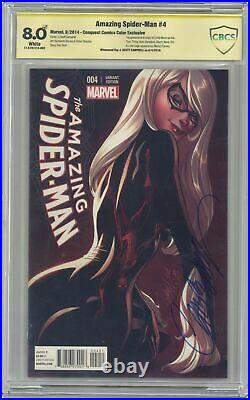 Amazing Spider-Man #4 Campbell Conquest Color Variant CBCS 8.0 SS 2014 1st Silk