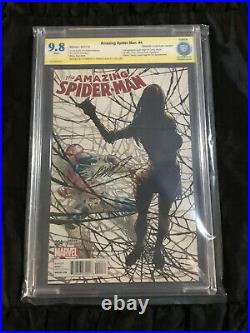 Amazing Spider-man #4 CBCS 9.8 White Pages 1st Silk! Retailer Variant Ramos SIGN