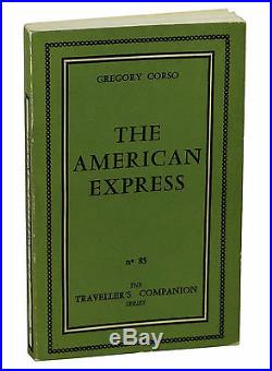 American Express by GREGORY CORSO SIGNED First Edition 1961 1st State Beats