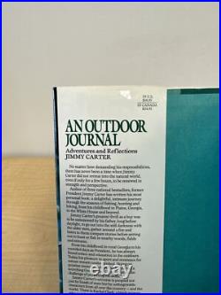An Outdoor Journal, by Jimmy Carter. 1988. SIGNED First Edition Hardcover/DJ