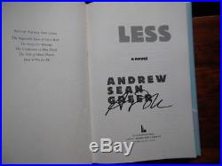 Andrew Sean Greer/less/signed First Edition/1st Printing/fine In Fine Jacket