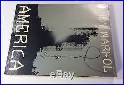 Andy Warhol America Book signed first edition 1985