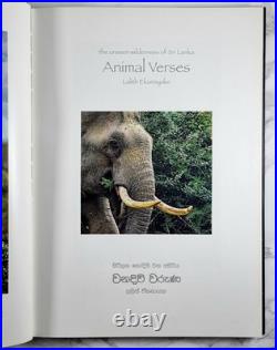 Animal Verses SIGNED FIRST EDITION by Lalith Ekanayake 2013 Hardcover