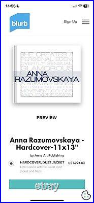 Anna Razumovskaya Art Book, Dedicated and Signed by Artist First Edition New