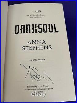 Anna Stephens signed Godblind Trilogy. Matching numbered first editions