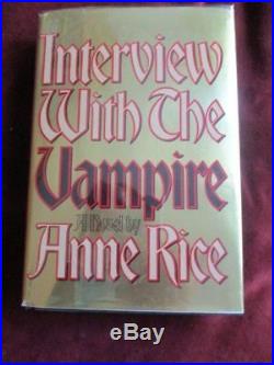 Anne Rice INTERVIEW WITH THE VAMPIRE First edition/First Printing SIGNED