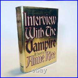 Anne Rice Interview with the Vampire. 1st Edition. Signed 2x Presentation Copy