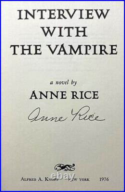 Anne Rice Interview with the Vampire SIGNED 1st 1st ARC / Preview Edition