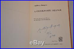 Anthony Burgess SIGNED & Inscribed A Clockwork Orange First BC Edition