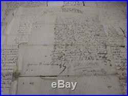 Antique manuscript BIG LOT THE DELORME PAPERS (1587-1643) 20 manuscripts