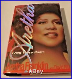 Aretha From These Roots Aretha Franklin Signed First edition HC DJ Autographed