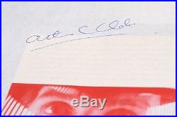 Arthur C. Clarke 2001 A Space Odyssey Souvenir Brochure Signed First Edition