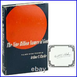 Arthur C Clarke / The Nine Billion Names of God / Signed Bookplate / 1st US Ed