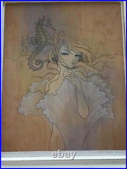 Audrey Kawasaki Mizuame Giclee print. First Edition of 790, Signed & Framed